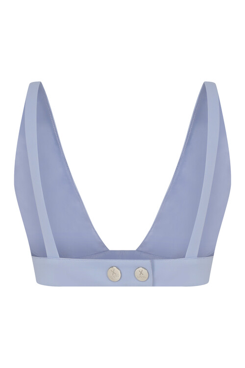 Cozy Sky Blue Crop Top