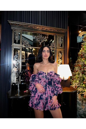 Melinda Floral Patterned Mini Dress